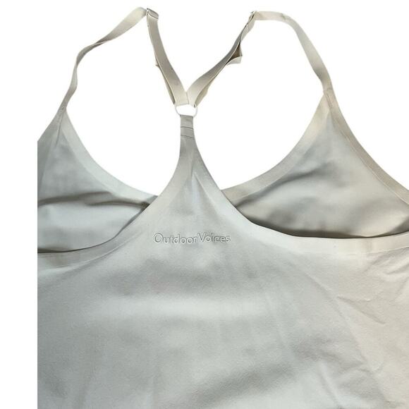 Outdoor Voices Exercise Dress White Small Adjustable Straps Shorts Pockets - Picture 11 of 12
